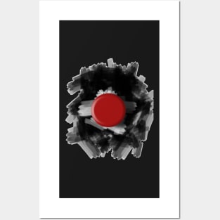 Minimalist Red Dot Posters and Art